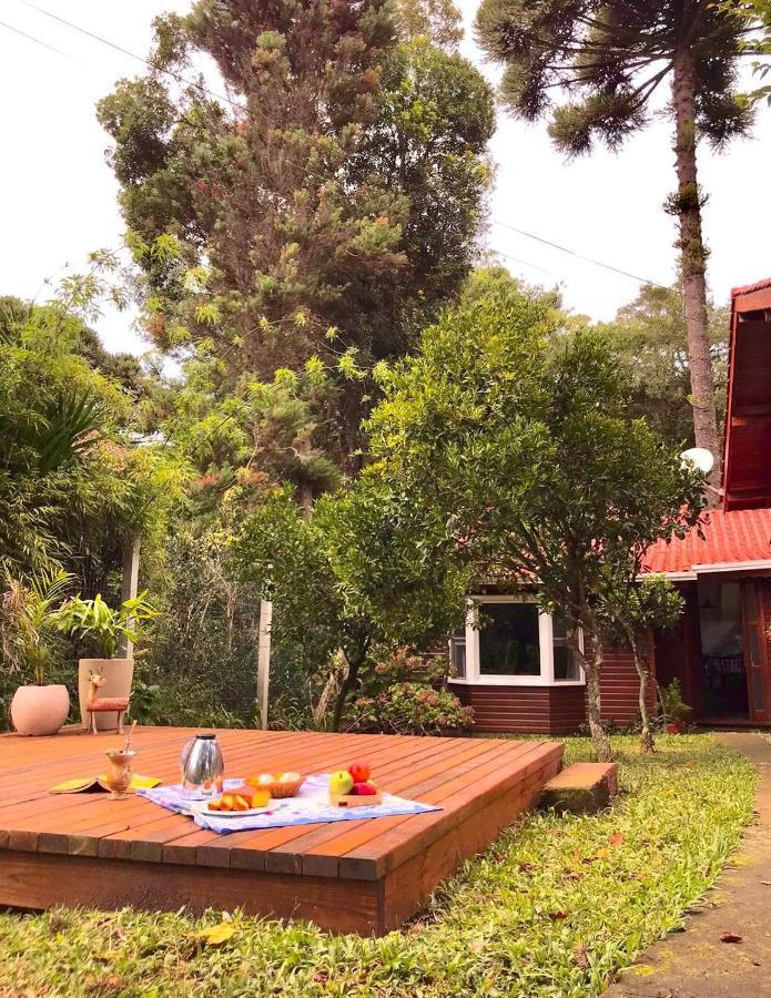 Casa Calandra Chale Colonial De Madeira Na Serra Gaucha, Canelars Villa Exterior foto